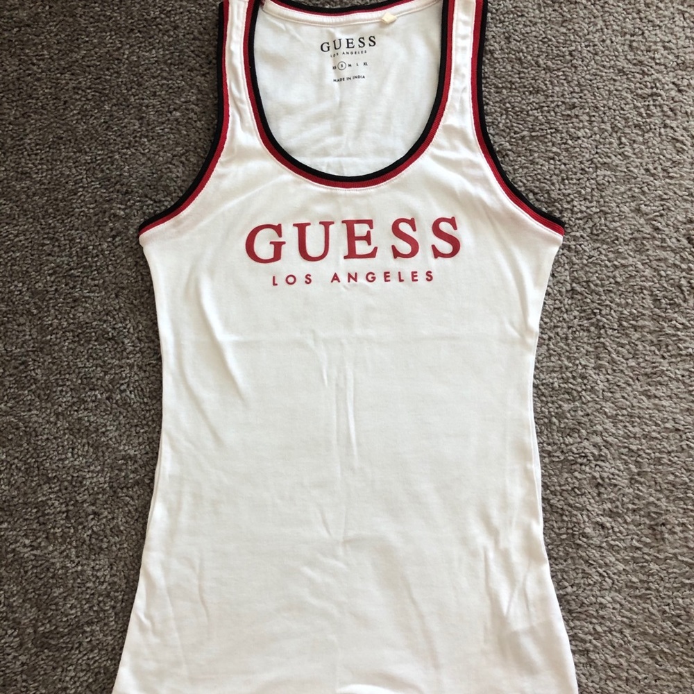 ***SOLD//SOLD*** Logo White Tank Top Size S